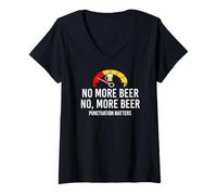 Mujer No More Beer Its Beer Can Not Beer Cant Funny Beer Drinking Camiseta Cuello V