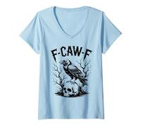 Mujer No More Howling At The Office Humor Retro Lobo Cowboy Camiseta Cuello V