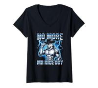 Mujer No More Mr. Nice Guy - Funny Wolf Meme Guys Novedad Cool Men Camiseta Cuello V
