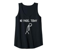 Mujer No Padel Today Jugador Divertido Padel Ball Camiseta sin Mangas