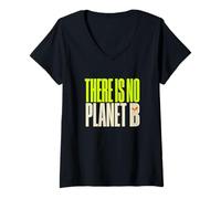 Mujer No Planet B Ecología Sostenibilidad Ambientalista Camiseta Cuello V