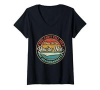 Mujer No Puedes decirme qué Hacer No Eres mi Nieta Camiseta Cuello V