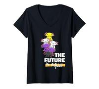 Mujer No Puedo Ocultar Mi Orgullo: Axolotl No Binario Camiseta Cuello V