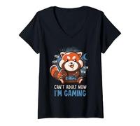 Mujer No Puedo ser Adulto, Estoy Jugando al Lindo Jugador de Red Pew EduEly Camiseta Cuello V