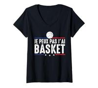 Mujer No Puedo Tengo Baloncesto Baloncesto Jugador de Baloncesto Humor Camiseta Cuello V