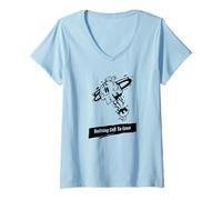 Mujer No queda nada que perder (Declaración y gráfico) Camiseta Cuello V