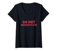 Mujer No resucitar la Ropa Camiseta Cuello V