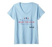 Mujer No saben lo que están haciendo Camiseta Cuello V