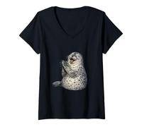 Mujer No Seas un Sello de aplausos Camiseta Cuello V