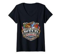 Mujer No Siempre sueldo Pero Cuando lo Hago es un Soldador Camiseta Cuello V