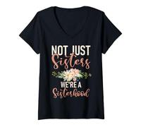 Mujer No Solo Hermanas Somos una Hermana de la Hermandad Camiseta Cuello V