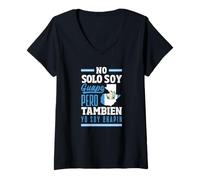 Mujer No Solo Soy Guapó Pero Tambien Yo Soy Chapín Camiseta Cuello V