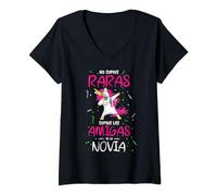 Mujer No Somos Raros Amigos De La Novia Despedida De Soltera Camiseta Cuello V