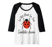 Mujer No Soy bajita, Solo Estoy concentrada Impresionante Chica bajita Divertida Camiseta Manga Raglan