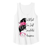 Mujer No Soy bajita, Solo Estoy concentrada Impresionante Chica bajita Divertida Camiseta sin Mangas