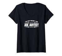 Mujer No Soy extraño Soy un Artista Camiseta Cuello V