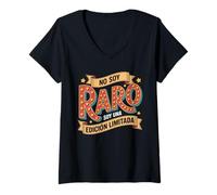 Mujer No Soy Raro Soy Una Edición Limitada Frase Divertida Camiseta Cuello V