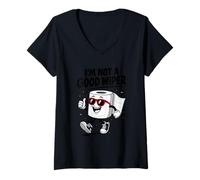Mujer No Soy un Buen limpiaparabrisas Camiseta Cuello V