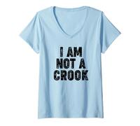 Mujer NO Soy UN Crook Camiseta Cuello V