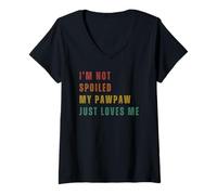 Mujer No Soy Un Niño Mimado, Es Solo Que Mi Abuelo Me Quiere Camiseta Cuello V