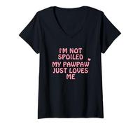 Mujer No Soy Un Niño Mimado, Es Solo Que Mi Abuelo Me Quiere Camiseta Cuello V