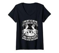 Mujer No Tan Malo como me gustaría ser introvertido Ironic Office Camiseta Cuello V