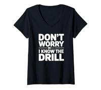 Mujer No te Preocupes, conozco el Taladro Camiseta Cuello V