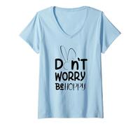 Mujer No te Preocupes, sé Hoppy Camiseta Cuello V