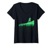 Mujer No te Rindas Camiseta Cuello V