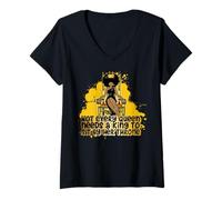 Mujer No Todas Las Reinas Necesitan un Rey para Sentarse Junto a su Hermana del Trono Camiseta Cuello V