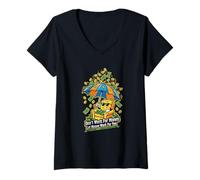 Mujer No trabajes por Dinero, Deja Que el Dinero trabaje para ti Mascota Camiseta Cuello V