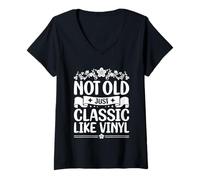 Mujer No Viejo Sólo Clásico Abuela Mamá Nana Mimi Grammie Gigi Camiseta Cuello V