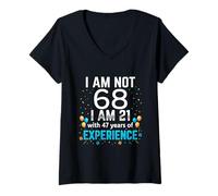 Mujer No voy a Cumplir 68 años, Broma Divertida de 68 años, Humor de cumpleaños Camiseta Cuello V