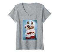 Mujer Noddy Holder Band Slade en Navidad, Feliz Navidad a Todos Camiseta Cuello V