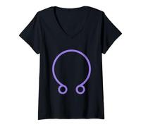 Mujer Nodos Lunares Rahu Ketu - Planeta Astrología Védica Zodíaco Camiseta Cuello V
