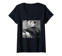 Mujer Noel Coward ¡El Auge del Empleo Italiano! Actor 1968 Camiseta Cuello V