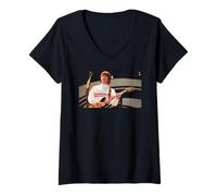 Mujer Noel Gallagher Oasis Guitarrista En Vivo En Knebworth 1996 Camiseta Cuello V