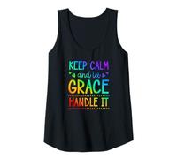 Mujer Nombre de Pila Keep Calm and Let Grace Handle It Chill Camiseta sin Mangas