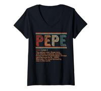 Mujer Nombre Pepe Definición Definición Hombres Regalo Divertido para Él Camiseta Cuello V