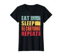 Mujer Nombre Personalizado Comer Dormir Sé Chayanne Camiseta