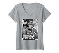Mujer Nominada demócrata Estadounidense Geraldine Ferraro por Michael Grecco Camiseta Cuello V
