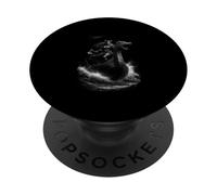 Mujer Nórdica Guerrero Escudo Doncella En Barco Dragón PopSockets PopGrip Adhesivo