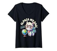 Mujer ¡Nos vamos a Singapur! Divertido Singapur a juego Camiseta Cuello V