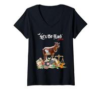 Mujer NOSTALGIA BOY Gonging Camiseta Hard 3 Camiseta Cuello V