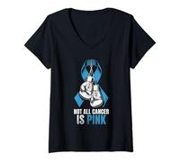 Mujer Not All Cancer is Pink Prostate Awareness Camiseta Cuello V