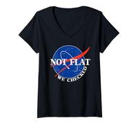 Mujer Not Flat We Checked Camiseta Cuello V