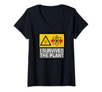 Mujer Nuclear Power Plant Worker I Survived The Plant Camiseta Cuello V