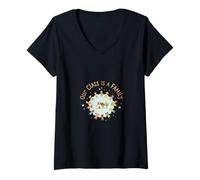 Mujer Nuestra Clase es un Maestro de Escuela comunitaria en el Aula Familiar Camiseta Cuello V