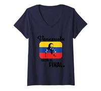 Mujer Nuestra heroína Maria Corina Machado de Venezuela Camiseta Cuello V
