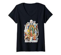 Mujer Nuestra Señora la Santísima Madre Títulos Marianos Latinos Católica Camiseta Cuello V
